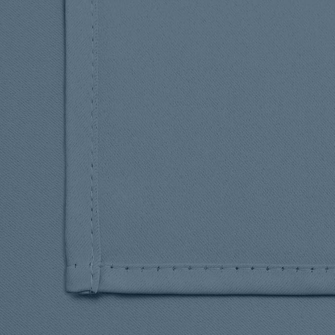 Yakamok Room Darkening Curtains 42x72 inch Length Stone Blue-Living Room | 2 - Image 6