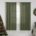 Light Filtering Linen Curtains 68 inch by LAMIT