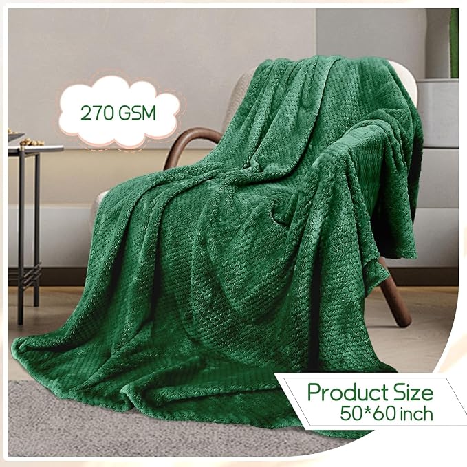 4 Pack Fleece Throw Blankets 50x60 Inches - Image 3
