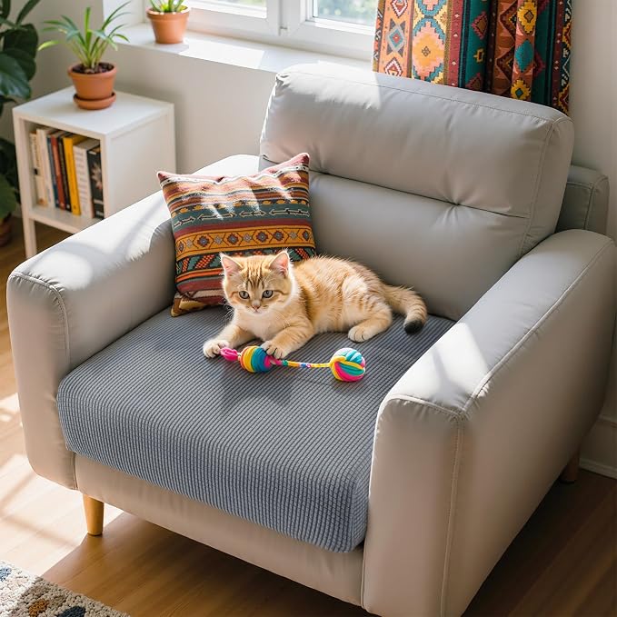 Hokway Couch Cushion Covers Stretch Cushion Covers Sofa Seat Cushion Slipcover - Image 7