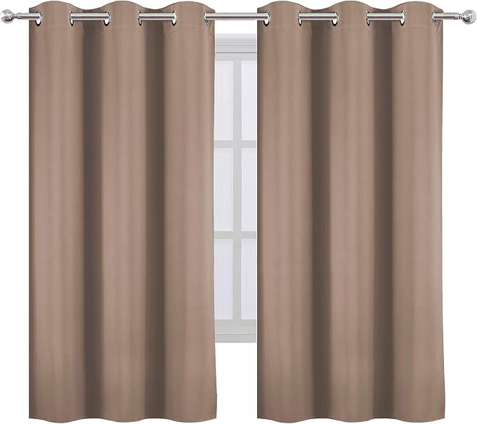 Cappuccino Blackout Curtains 42 x 63 Inch Length/Set of 2 Curtain - Image 2