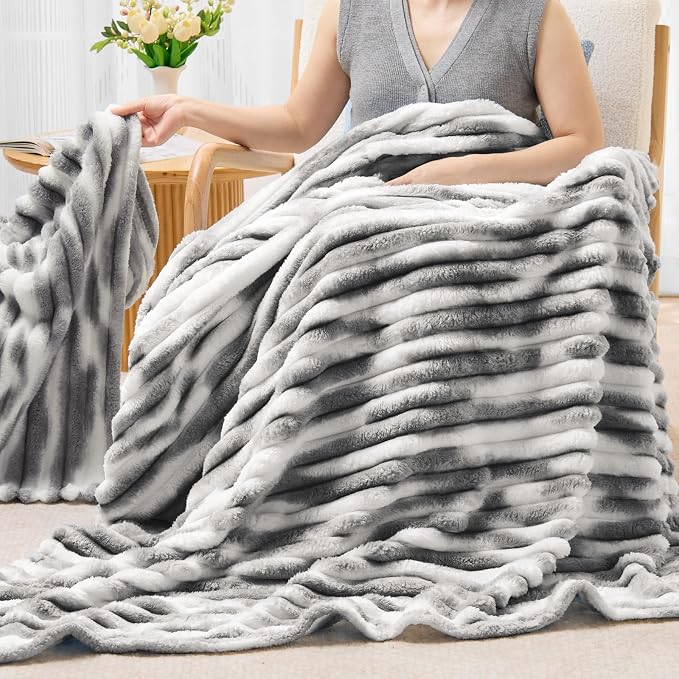 BEDELITE Ribbed Twin Blanket for Couch & Bed, Warm Yet Lightweight, Ribbed - Image 8