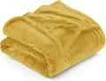 Utopia Bedding Ultra Soft Fleece Bed Blanket Twin Size Gold | Microfiber Plush by UTOPIABEDDING