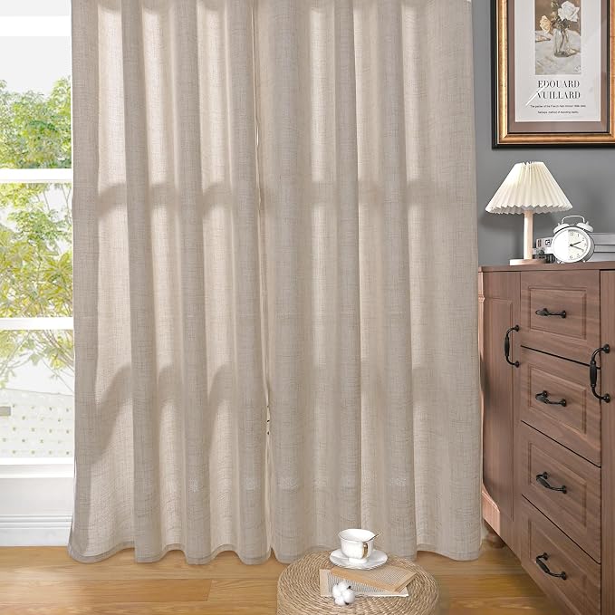 YoungsTex Extre Long Linen Curtains 102 Inch Long - Image 7