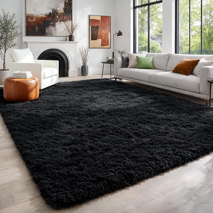 6x9 Ft Fluffy Bedroom Rugs, Fuzzy Shaggy Carpet, Indoor Plush Nursery Rugs - Image 3