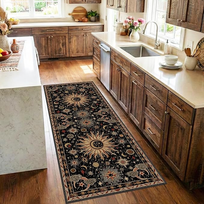 Vacuum-Friendly, 2x6 Washable Area Rug by meejou
