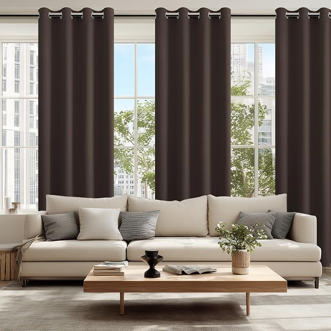 Blackout Curtains for Bedroom, 52 x 84 Inches Long, 2 Panels | Thermal - Image 6