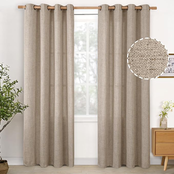 YoungsTex Oatmeal Linen Curtains by YoungsTex