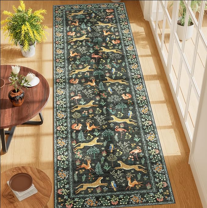 DUKINO 2x7 Runner Rug for Hallway, Washable Kitchen Rugs Non Slip, Stain - Image 3