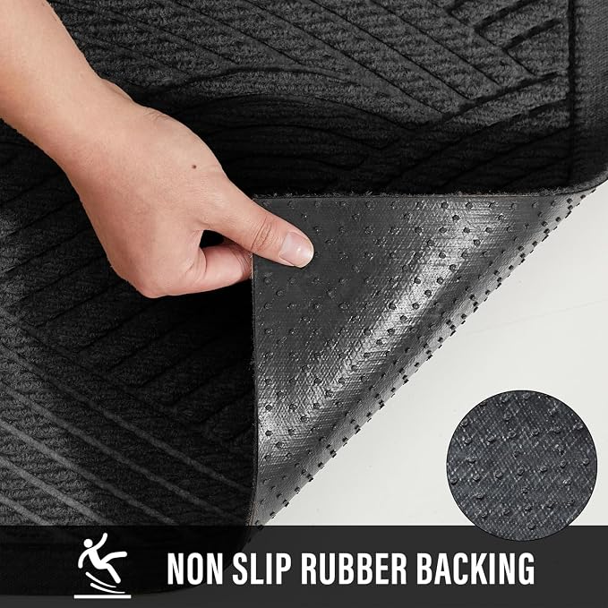 Sturdy Front Door Mat, Absorbent Muddy Dirt Resist Welcome Door Mats Outdoor - Image 3