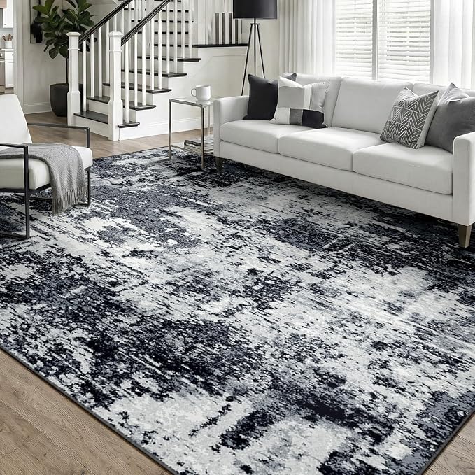 RELEANY Washable 6'x9' Abstract Area Rug by RELEANY