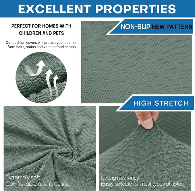 XINEAGE New 4 Pieces Extra Large Couch Covers - Image 5