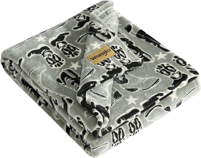 Wrangler - Blanket, Super Soft Plush Fleece Bedding by Wrangler%C2%AE