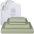 Threadmill Luxury 800 Thread Count Queen 100% Cotton Sheets - Sage Green Sateen Weave Bed-Sheets, Better Than Egyptian Cotton,4 Pc Solid Soft Bed Set, Fits 16" Deep Pocket
