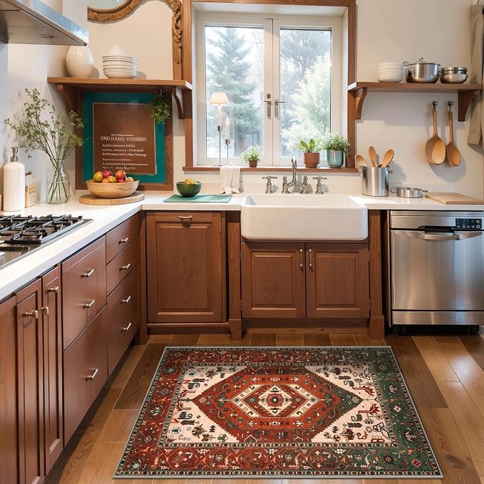 SERISSA 2x3 Washable Non Slip Boho Small Area Rug - Image 3