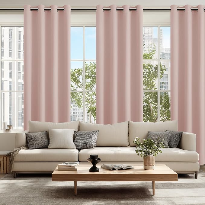 Blackout Curtains for Bedroom, 52 x 84 Inches Long, 2 Panels | Thermal Insulated - Image 6