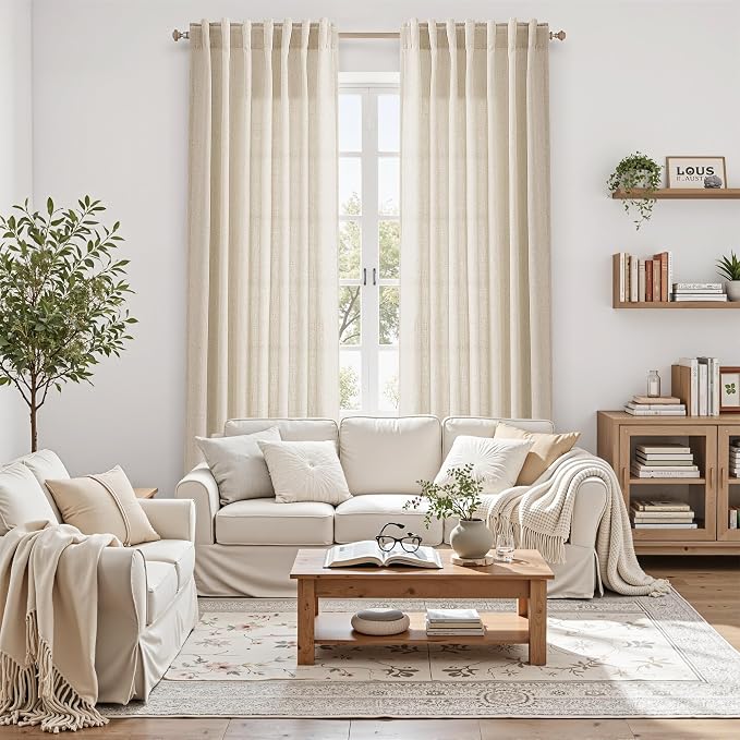 Modern Farmhouse Decor Curtains 96 Inches Long - Image 6