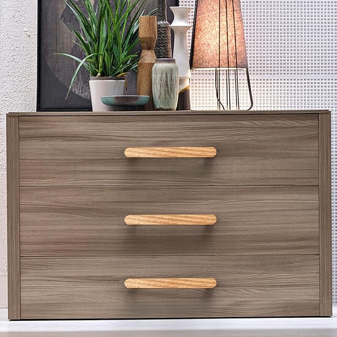 Burlywood Round 7-1/2in 4 pcs Wooden Drawer Pulls Handle pulls for cabinets Kitchen Cabinet Drawer pulls Cabinet Door Pull