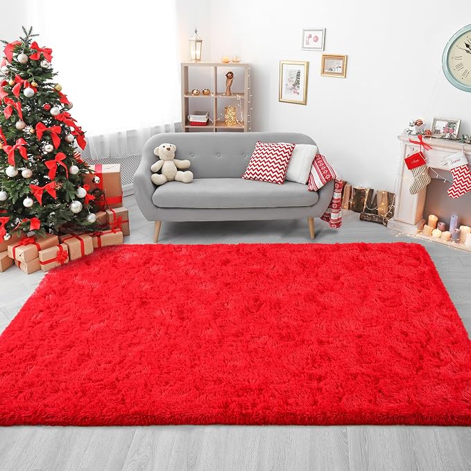 Chicrug Soft Area Rugs for Bedroom Living Room Plush Fluffy Rug 6x9 | Shag - Image 8