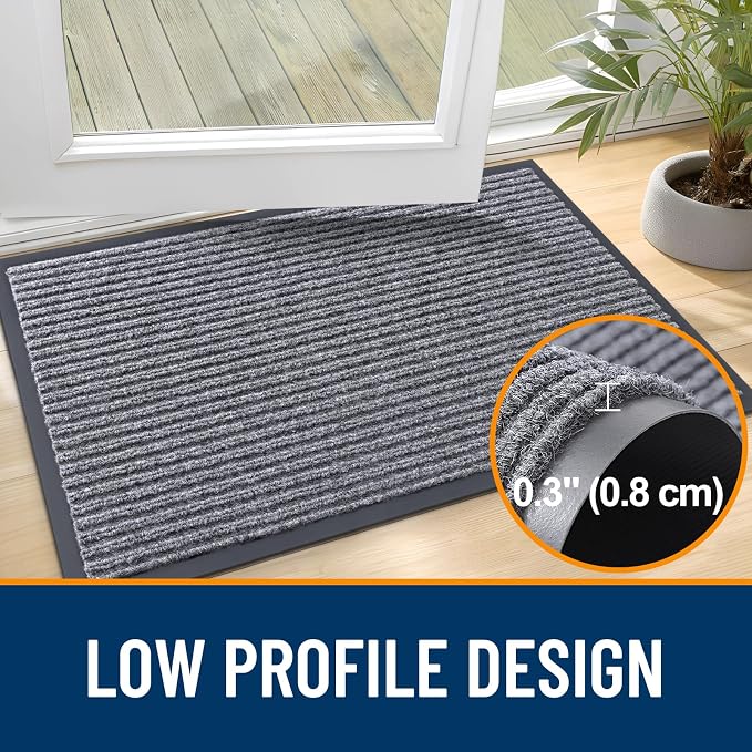 OLANLY Front Door Mat 40x32, Waterproof Heavy-Duty Indoor Outdoor Doormat | - Image 4