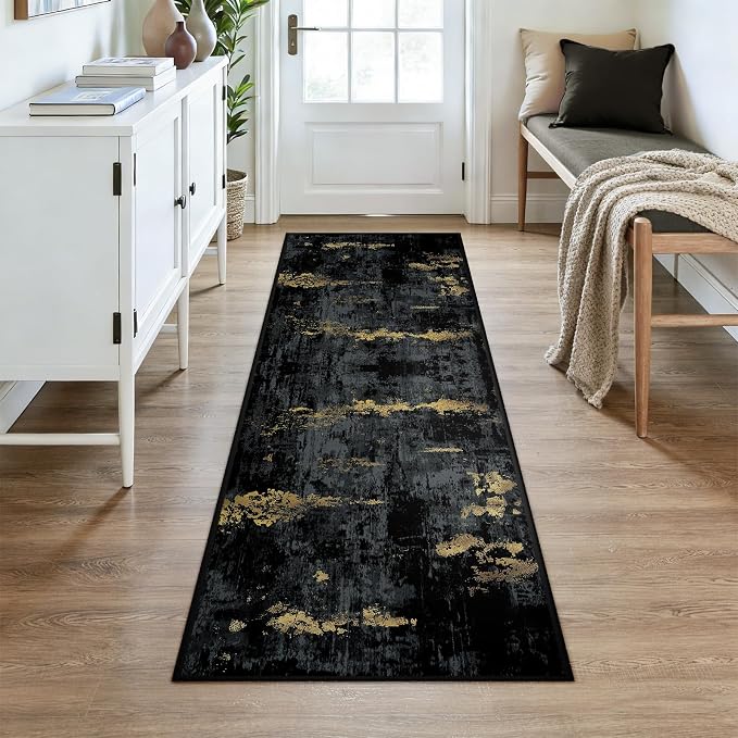 RELEANY Washable Runner 3'x7' Abstract Area Rug - Image 2