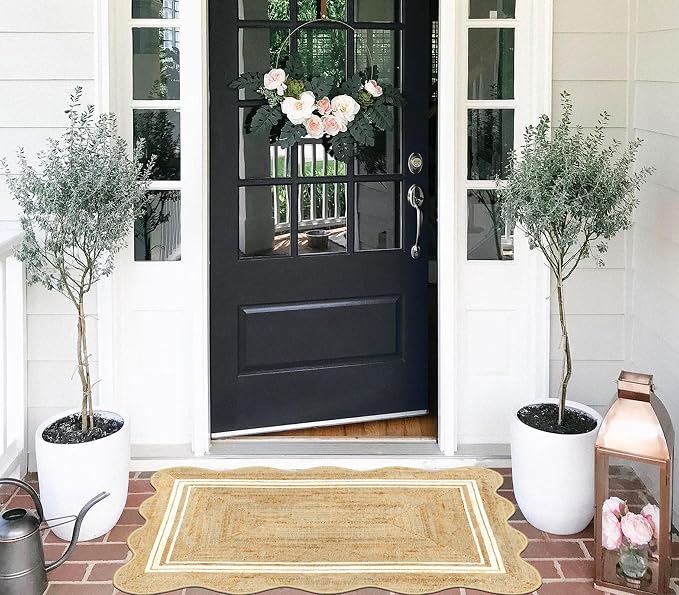Boho Scalloped Outdoor Rug - Image 9