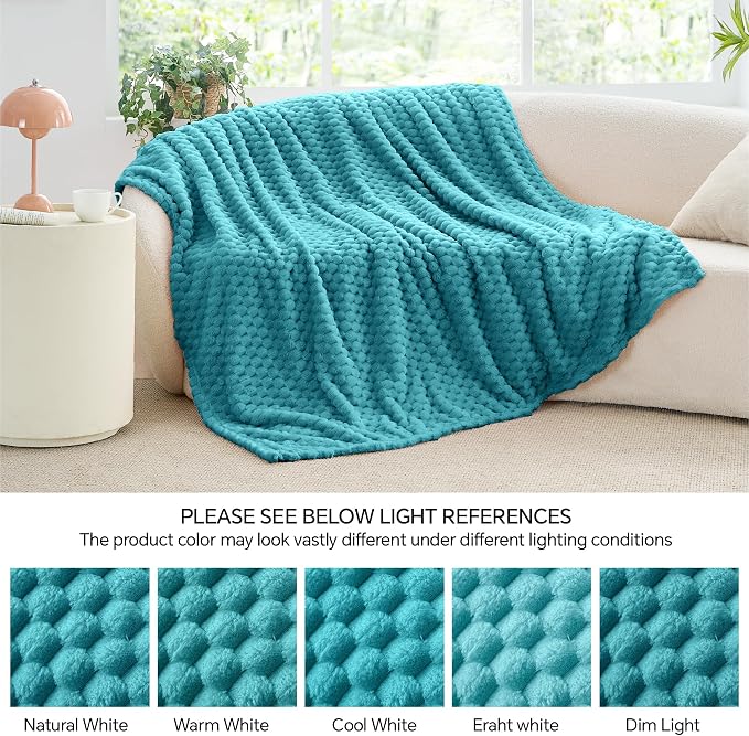 BEDELITE Teal Large Throw Blanket - Image 8