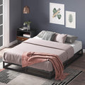 ZINUS Joseph Metal Platforma Bed Frame, Mattress Foundation, Wood Slat Support, No Box Spring Needed, Sturdy Steel Structure, Full, Black