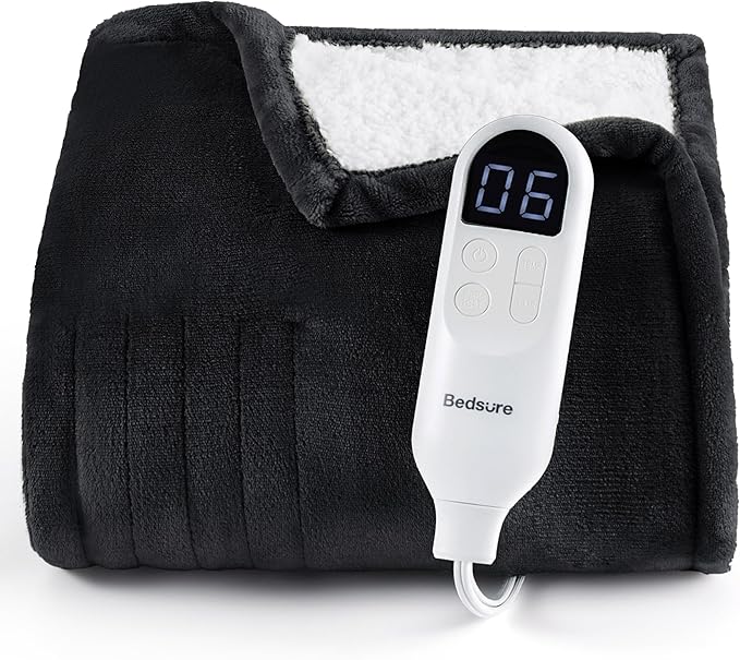 Bedsure Heated Blanket Throw, Soft Electric Blanket by Unknown
