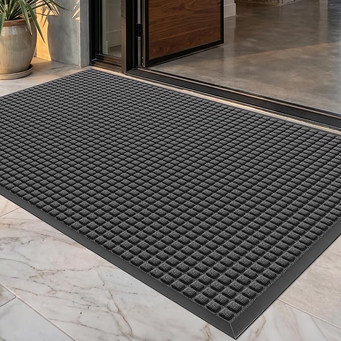 Front Door Mat Outside Entrance, Heavy Duty Waterproof Doormat | 47.5"x35.5" by WELDUN%E2%80%94IdealChoiceforHome