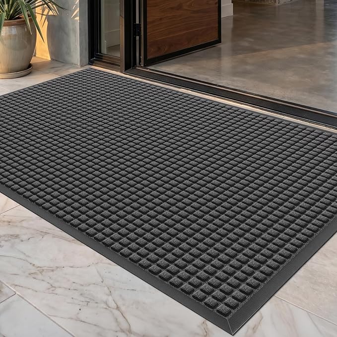 Front Door Mat Outside Entrance, Heavy Duty Waterproof Doormat | 61.5"x36" by WELDUN%E2%80%94IdealChoiceforHome