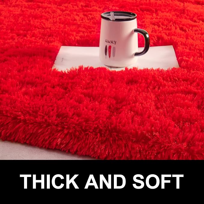 LOCHAS 2x3 Area Rugs Fluffy Living Room Carpets - Image 6