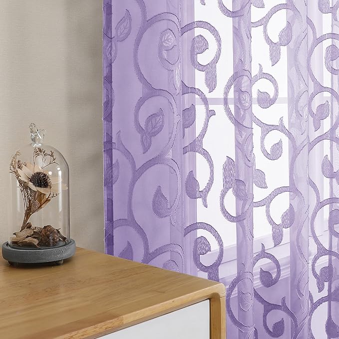 Furman Sheer Curtains 45 inch Length by OWENIE