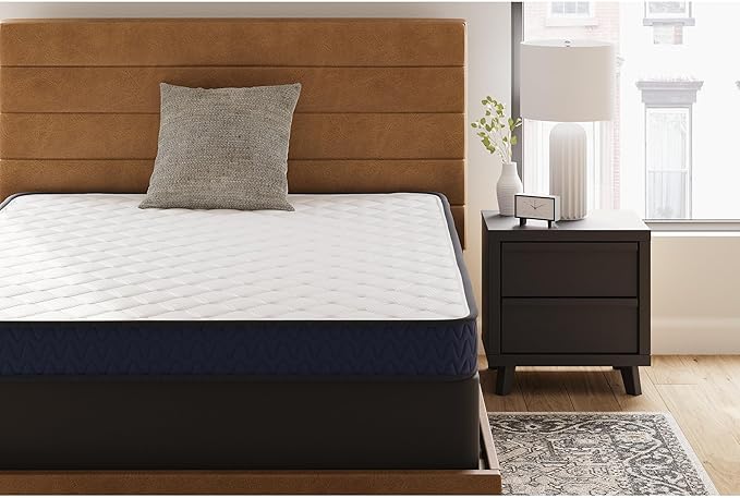 Signature Design by Ashley Full Size Medium Firm 6 Inch Memory Foam Mattress with Breathable Quilted Cover, Fiberglass Free, Mattress in A Box