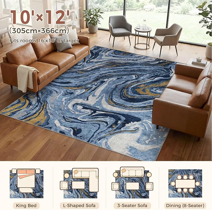 DMOYEST 10x12 Area Rug for Living Room - Image 2