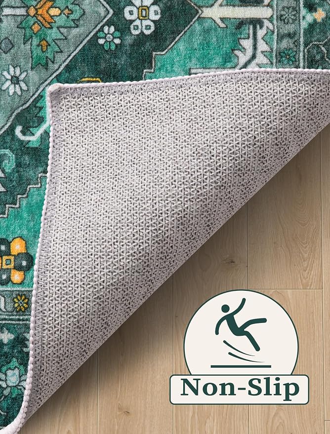 SERISSA 2'6"x10' Washable Non Slip Boho Runner Rug - Image 3