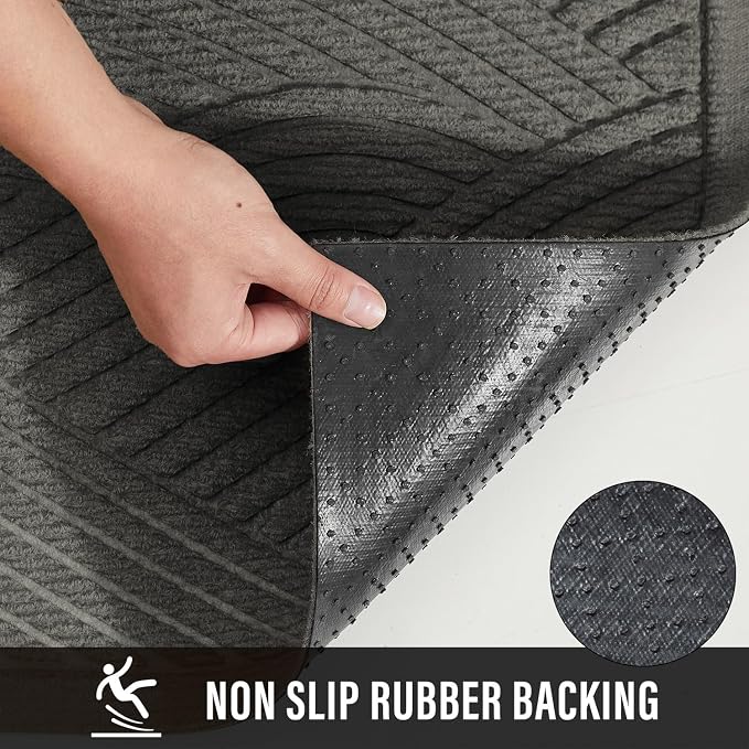 Sturdy Front Door Mat, Absorbent Muddy Dirt Resist Welcome Door Mats Outdoor - Image 3
