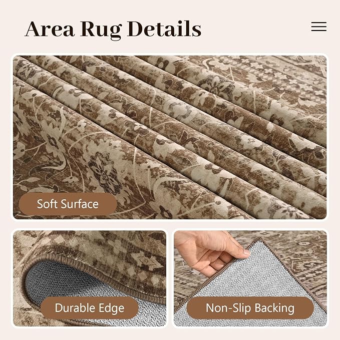 9x12 Ft Extra Large Area Rugs for Living Room, Soft Non-Slip Machine Washable - Image 6