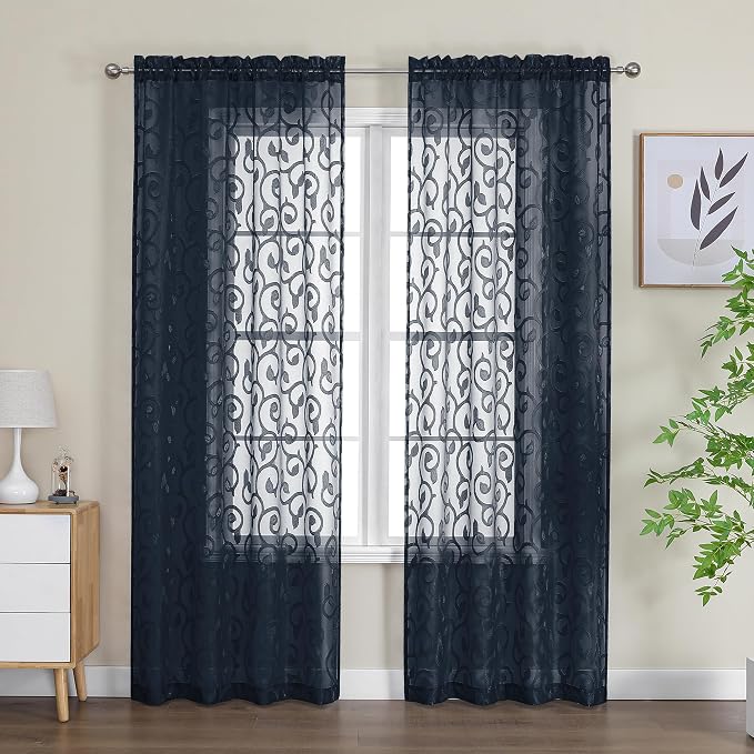 Furman Sheer Curtains 84 inches Long - Image 2