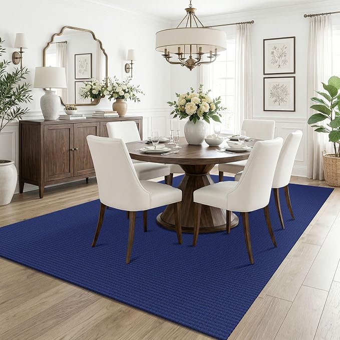 KOZYFLY Washable 5x7 Living Room Rug, Non Slip Woven Area Rugs, Braided Floor - Image 2