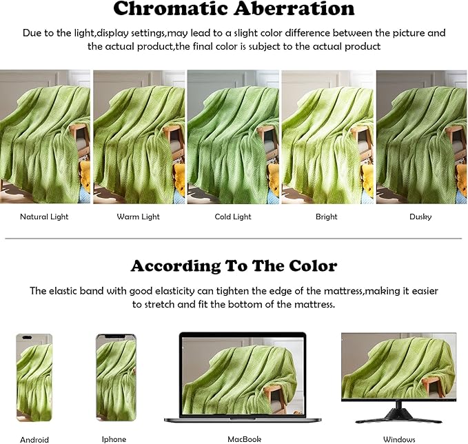 NEWCOSPLAY Super Soft Queen Blanket Green Premium Silky Flannel Fleece Leaves Pattern Lightweight Bed Blanket All Season Use (Green, Queen(90"x90"))