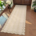 GarveeHome 2x6 Scalloped Washable Runner Rug Non Slip Hallway Kitchen Rug | by GarveeHome