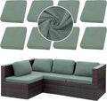 8PCS Patio Cushion Covers.Patio Furniture Couch SeatSlipcovers | Washable by SUKAIKEQA