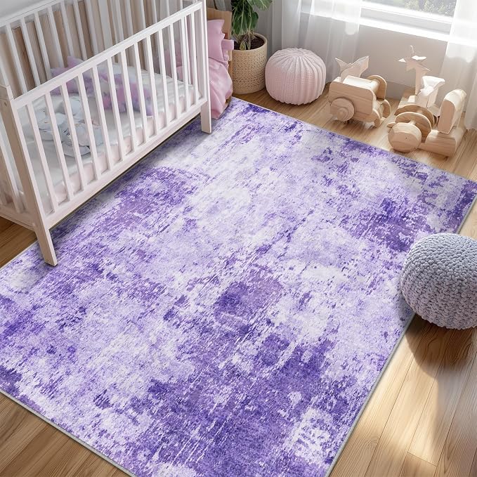 RELEANY Washable 6'x9' Abstract Area Rug - Image 3