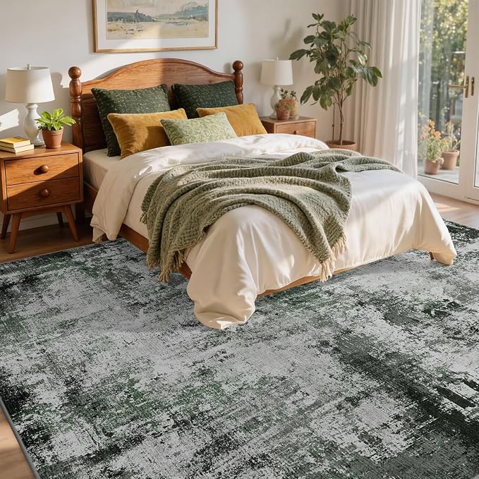 5x7 Ft Area Rugs for Living Room, Soft Non-Slip Washable Rugs Modern Abstract - Image 4