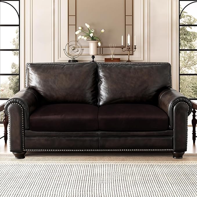 ANARACHON Leather Look Couch Cushion Covers Sofa Seat Slipcovers Sets Couches - Image 2