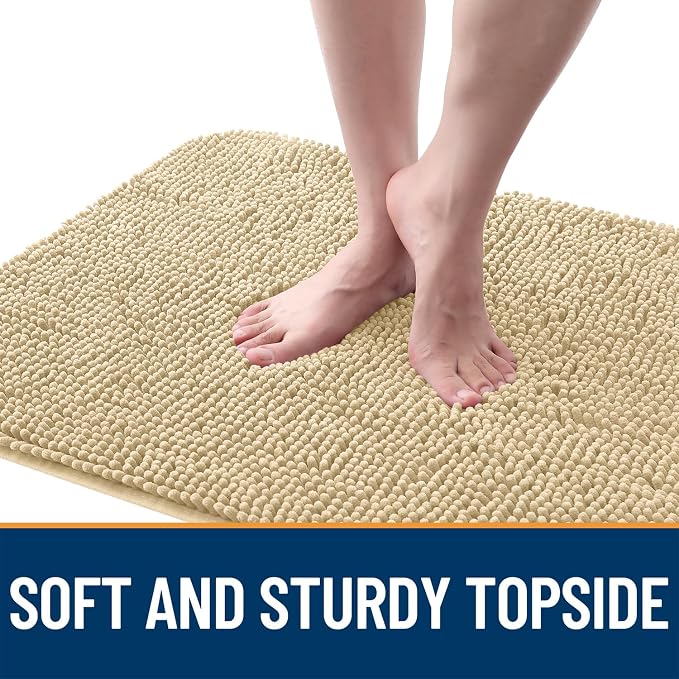 OLANLY Dog Door Mat for Muddy Paws 70x35, Super Absorbent Chenille Mud Mat | - Image 4