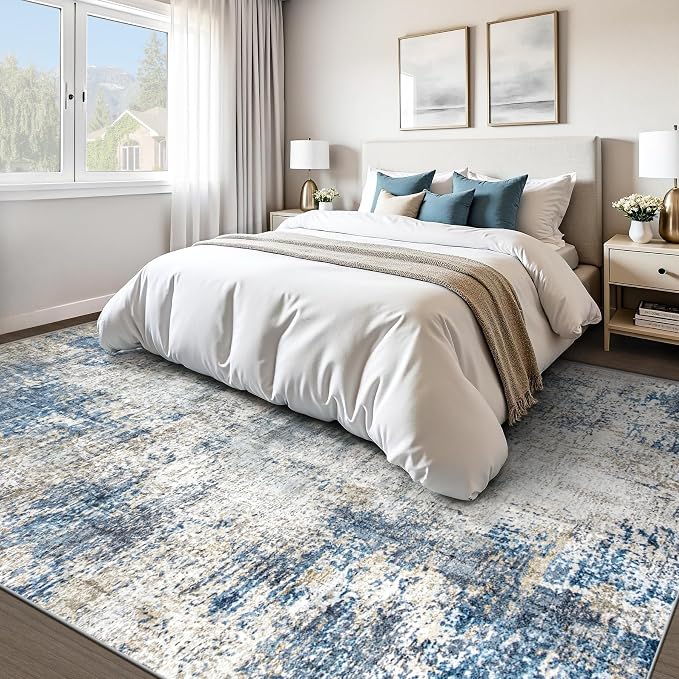 pmtsns Area Rugs 8x10 for Living Room: Washable Rug Modern Abstract Neutral - Image 6