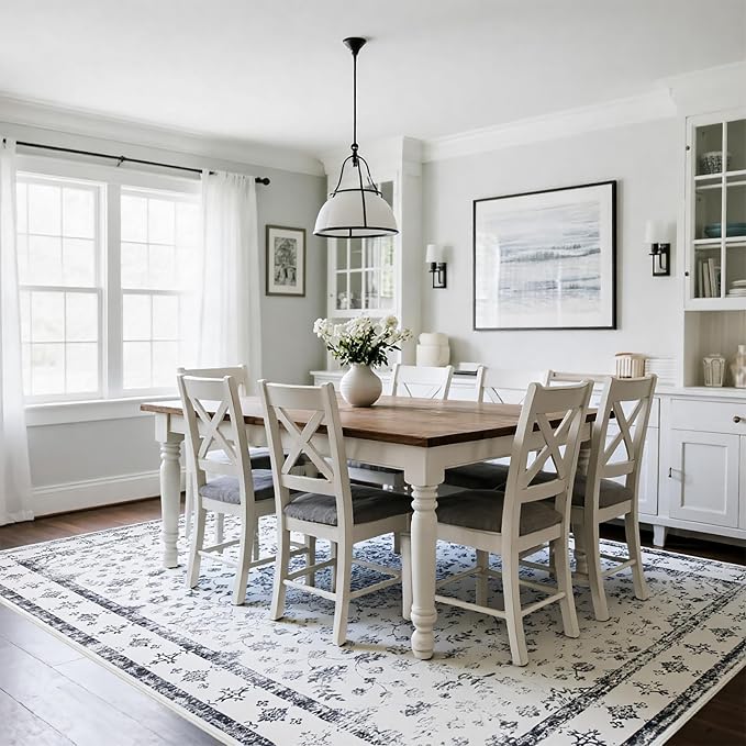 8x10 Washable Area Rugs for Living Room, Dining Room - Image 8