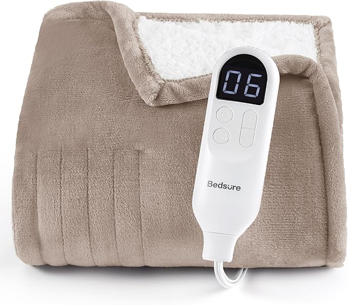 Bedsure Heated Blanket Throw, Soft Electric Blanket by Unknown